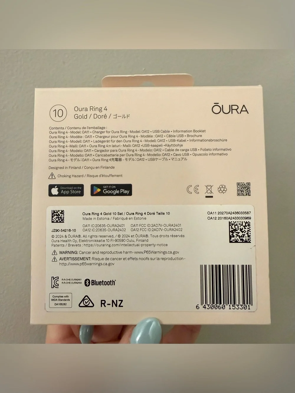Oura Ring (Gen 4) Size 10